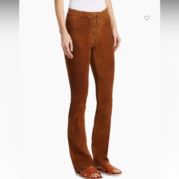 Frame tie up leather /suede pants. New w tags - Picture 4 of 10